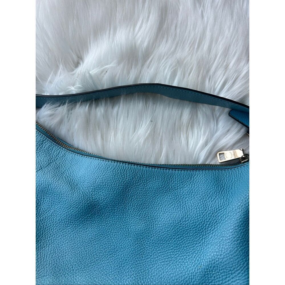 COACH EAST/WEST CELESTE CONVERTIBLE HOBO IN PEBBLE LEATHER F36628 SV/BLUE - Picture 2 of 11